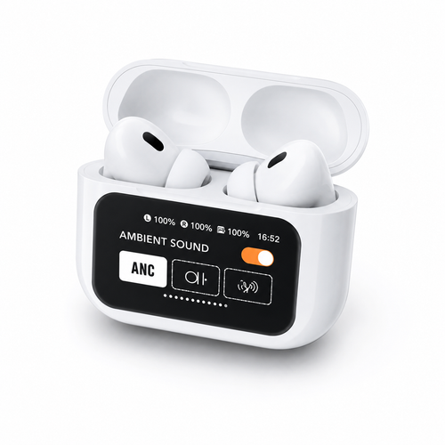 AirPods Pro Style ANC Wireless Earbuds – Touch Display Charging Case