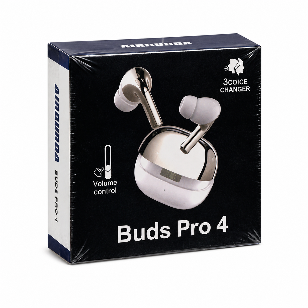 Buds Pro 4 Wireless Earbuds - Voice Changer & Smart Touch Control