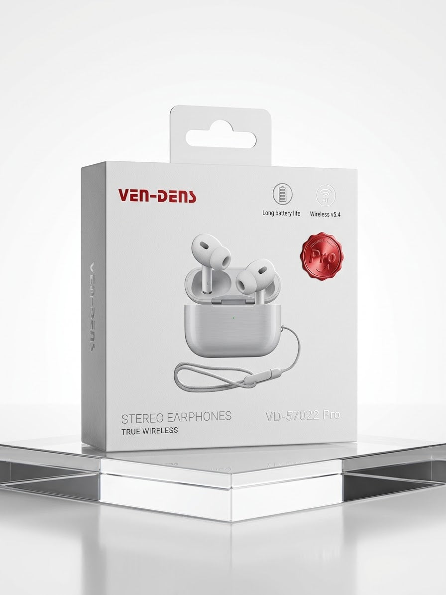 Ven-Dens Pro Wireless Earbuds - Bluetooth 5.4 & Long Battery Life