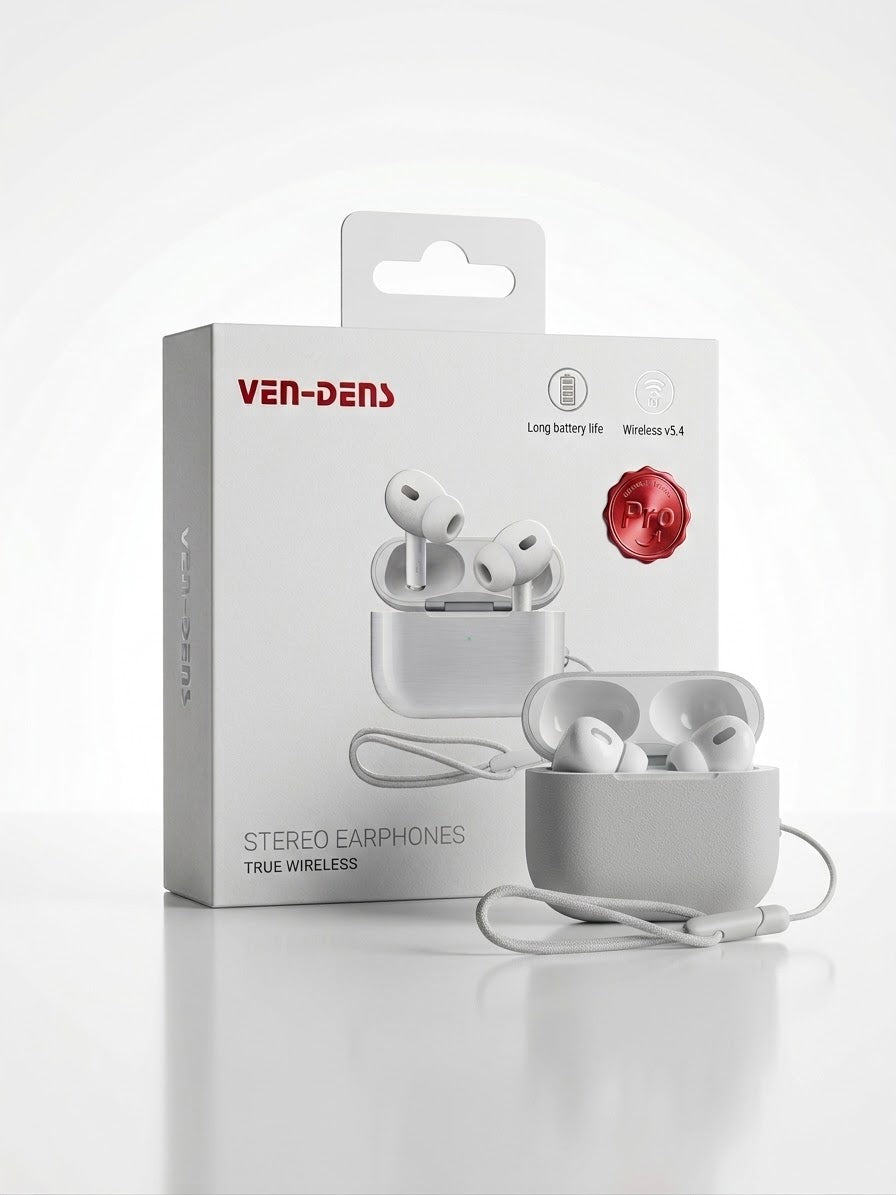 Ven-Dens Pro Wireless Earbuds - Bluetooth 5.4 & Long Battery Life