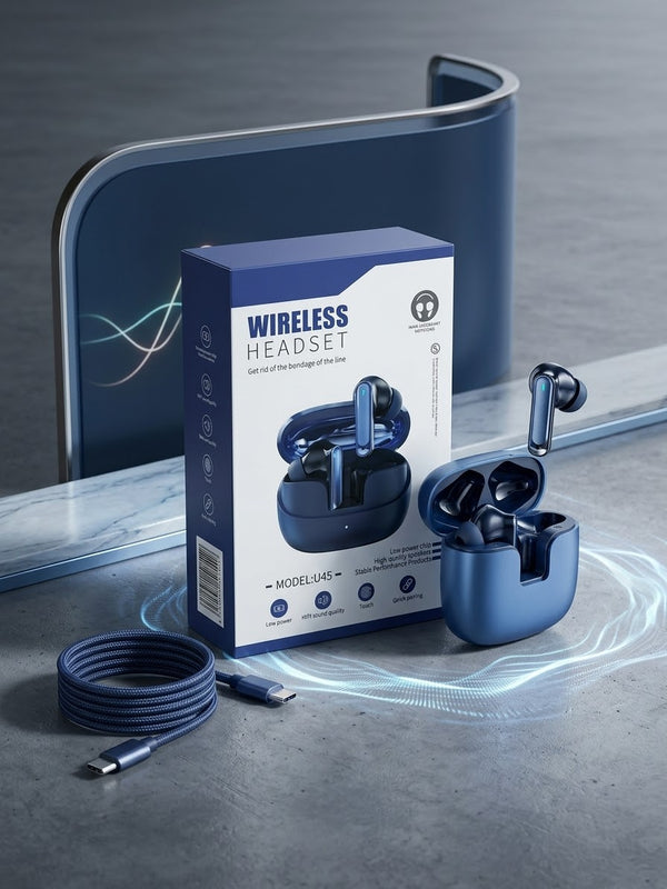 U45 Wireless Headset - HiFi Sound & Low Power Consumption