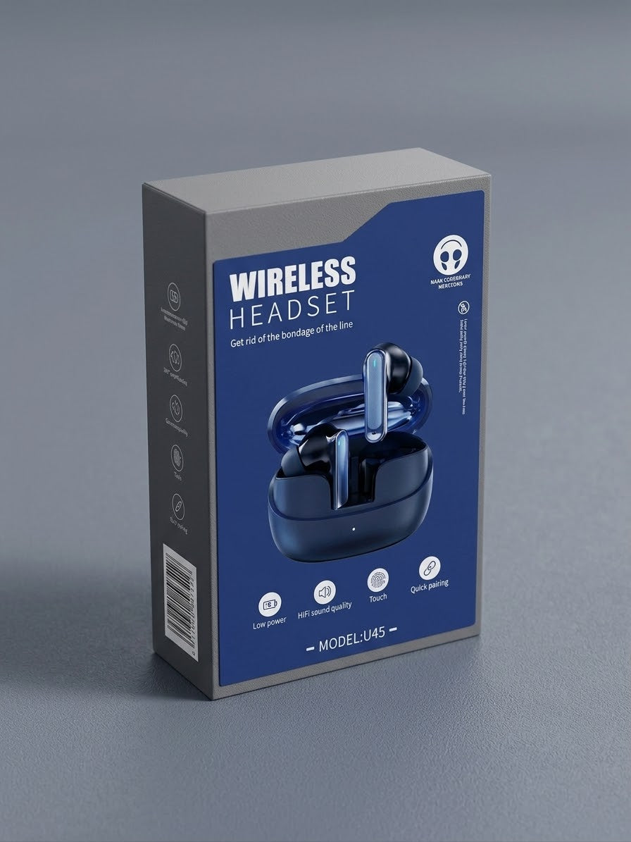 U45 Wireless Headset - HiFi Sound & Low Power Consumption