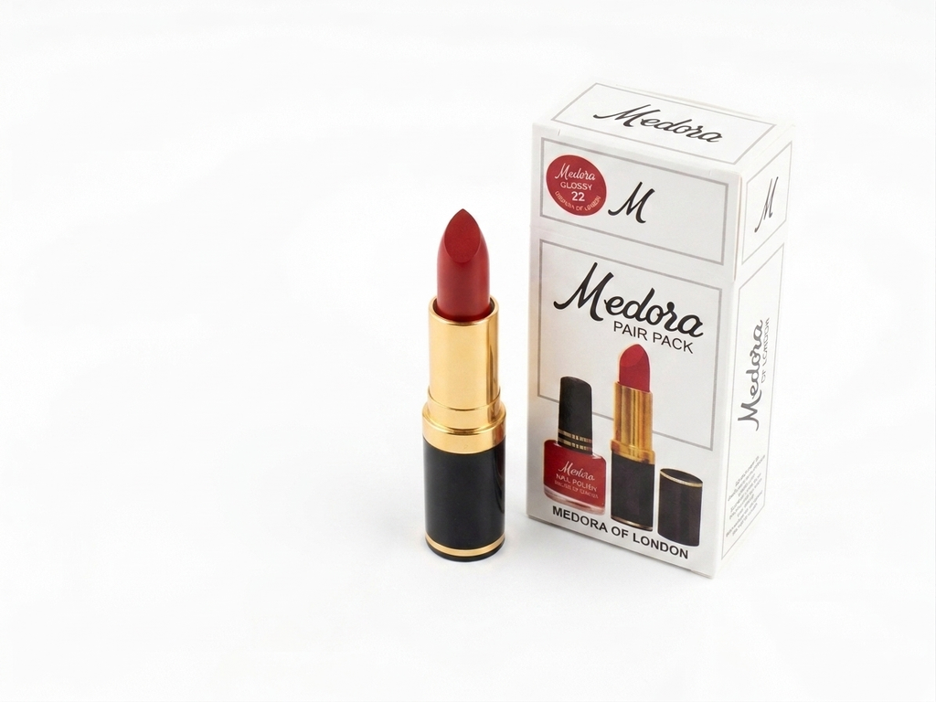 Medora Of London Pair Pack – Red Lipstick & Matching Nail Polish